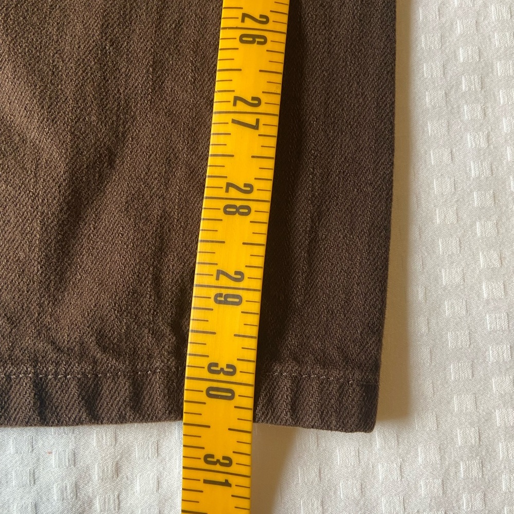 Ralph Lauren Jeans Co Chocolate Brown Straight Leg Denim Jeans Sz 16W - Picture 6 of 9